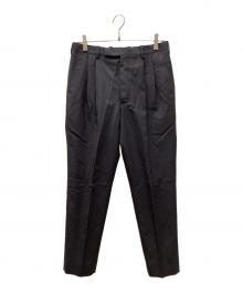 LAD MUSICIAN（ラッドミュージシャン）の古着「WOOL GABARDINE 2TUCK SLIM」｜グレー