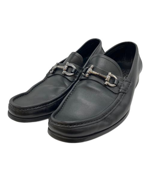 Salvatore Ferragamo（サルヴァトーレ フェラガモ）Salvatore Ferragamo (サルヴァトーレ フェラガモ) ガンチーニモカシン ブラック サイズ:8の古着・服飾アイテム