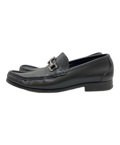 Salvatore Ferragamo（サルヴァトーレ フェラガモ）Salvatore Ferragamo (サルヴァトーレ フェラガモ) ガンチーニモカシン ブラック サイズ:8の古着・服飾アイテム