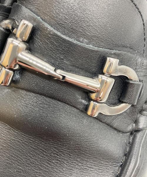 Salvatore Ferragamo（サルヴァトーレ フェラガモ）Salvatore Ferragamo (サルヴァトーレ フェラガモ) ガンチーニモカシン ブラック サイズ:8の古着・服飾アイテム
