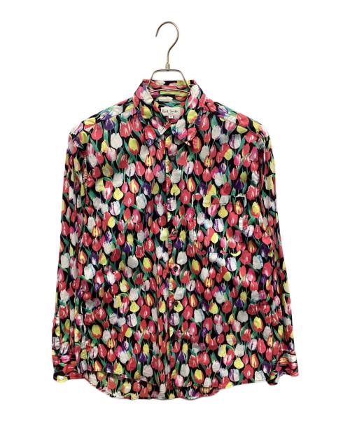 PAUL SMITH（ポールスミス）Paul Smith (ポールスミス) チューリップ総柄シャツ ブラック サイズ:Mの古着・服飾アイテム