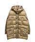 SANYOCOAT（サンヨーコート）の古着「ナイロンフーデッドダウンコート」｜ベージュ