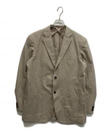 BURBERRY LONDON（バーバリーロンドン）の古着「BURBERRY LONDON バーバリーロンドン コットンシルクテーラードジャケット」｜ベージュ