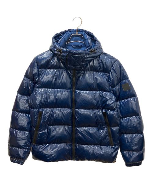 BOSS HUGO BOSS（ボス ヒューゴボス）BOSS HUGO BOSS (ボス ヒューゴボス) 10218994　ナイロン ダウンジャケット ブルー サイズ:42の古着・服飾アイテム