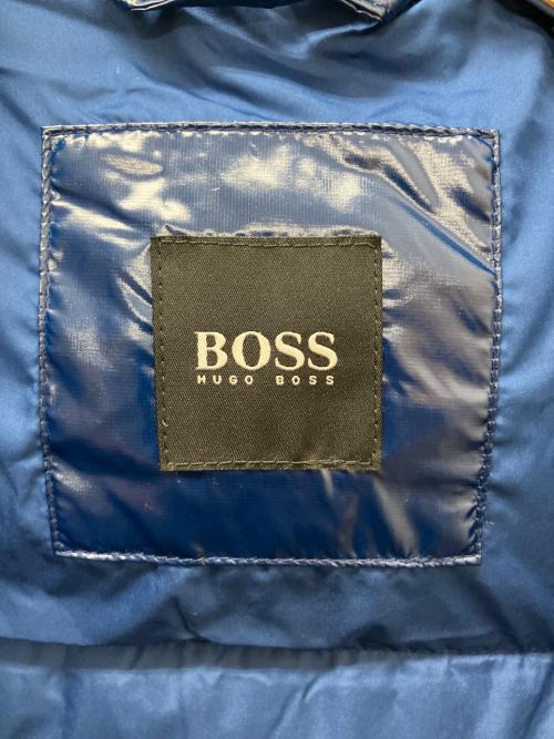 BOSS HUGO BOSS（ボス ヒューゴボス）BOSS HUGO BOSS (ボス ヒューゴボス) 10218994　ナイロン ダウンジャケット ブルー サイズ:42の古着・服飾アイテム
