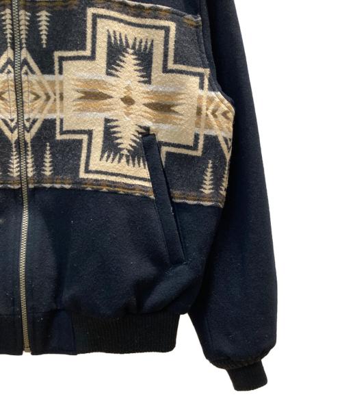 PENDLETON（ペンドルトン）PENDLETON (ペンドルトン) ネイティブ柄ウールジャケット ブラック サイズ:Mの古着・服飾アイテム