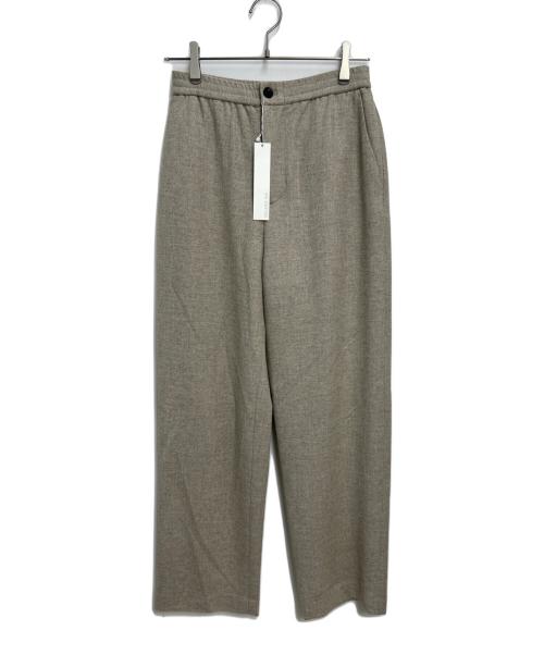 GALERIE VIE（ギャルリーヴィー）GALERIE VIE (ギャルリーヴィー) メランジツイル イージーストレートパンツ ベージュ サイズ:36の古着・服飾アイテム