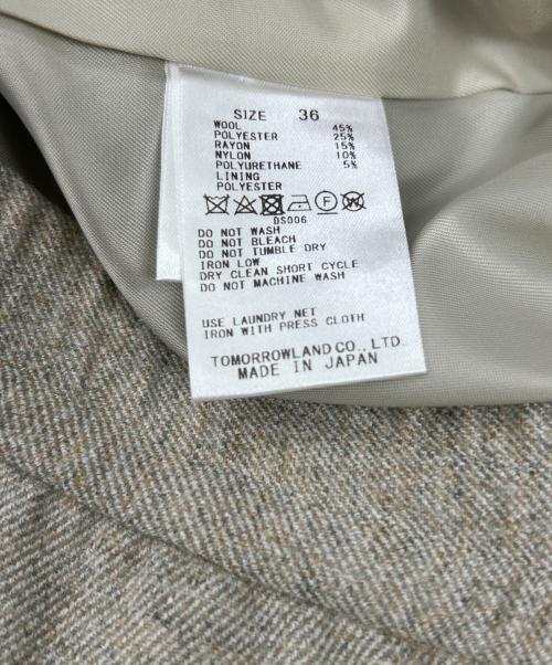 GALERIE VIE（ギャルリーヴィー）GALERIE VIE (ギャルリーヴィー) メランジツイル イージーストレートパンツ ベージュ サイズ:36の古着・服飾アイテム