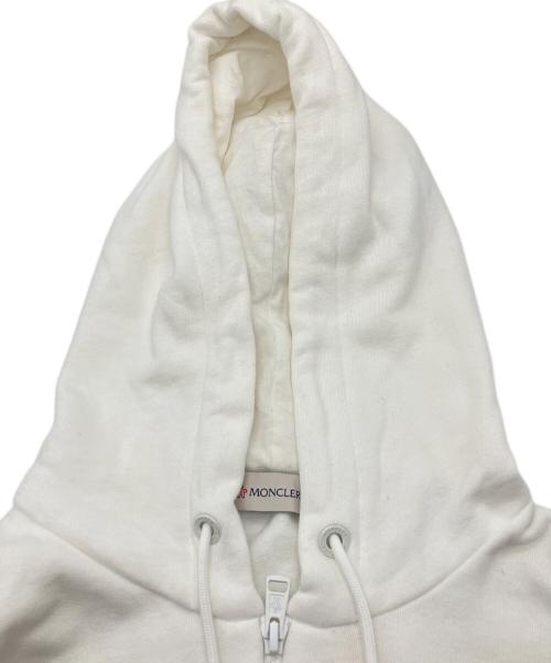 MONCLER（モンクレール）MONCLER (モンクレール) FRAGMENT DESIGN (フラグメントデザイン) ジップアップパーカー ホワイト サイズ:Lの古着・服飾アイテム