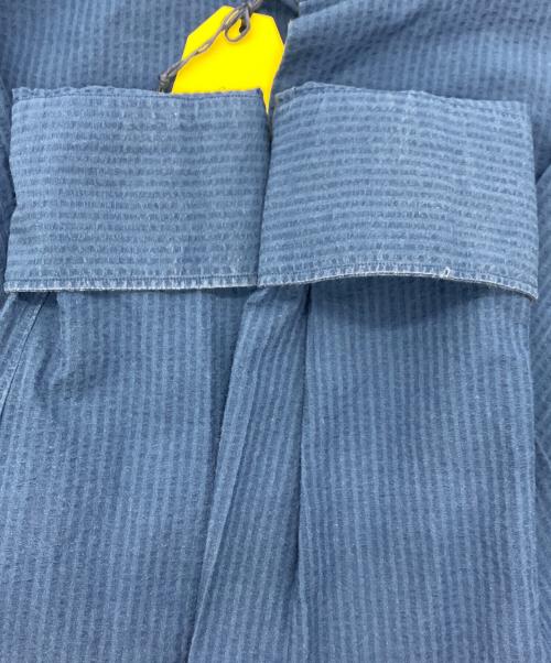 giannetto（ジャンネット）giannetto (ジャンネット) シアサッカーシャツ ネイビー サイズ:42の古着・服飾アイテム