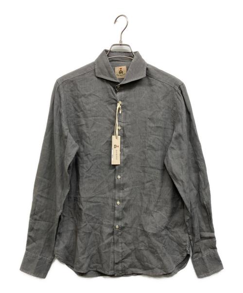 GUY ROVER（ギローバー）GUY ROVER (ギローバー) リネンシャツ グレー サイズ:40の古着・服飾アイテム