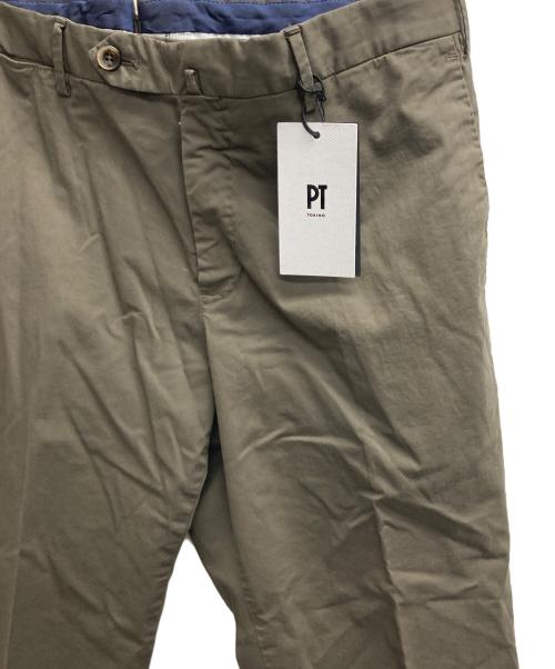PT TORINO（ピーティートリノ）PT TORINO (ピーティートリノ) スリムフィットスラックス オリーブ サイズ:50の古着・服飾アイテム