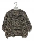 NKNITンニット）の古着「コットンメッシュニットポロシャツ　NKNIT23SS-0290」｜ベージュ