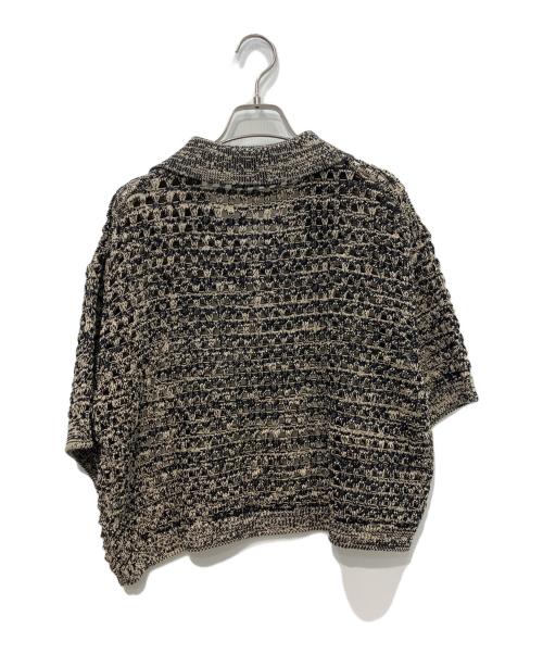 NKNIT（ンニット）NKNIT (ンニット) コットンメッシュニットポロシャツ　NKNIT23SS-0290 ベージュ サイズ:Freeの古着・服飾アイテム