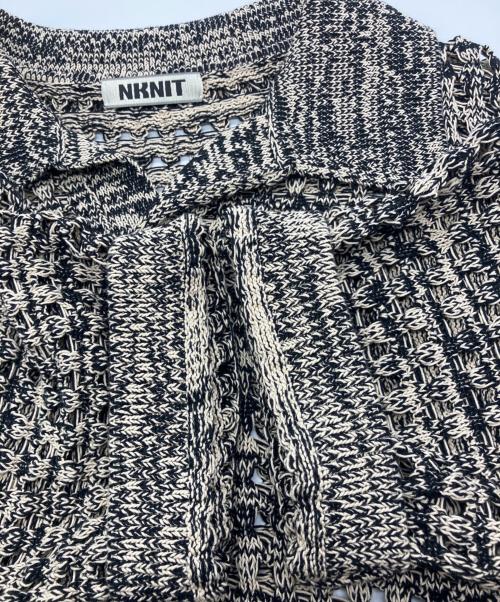 NKNIT（ンニット）NKNIT (ンニット) コットンメッシュニットポロシャツ　NKNIT23SS-0290 ベージュ サイズ:Freeの古着・服飾アイテム