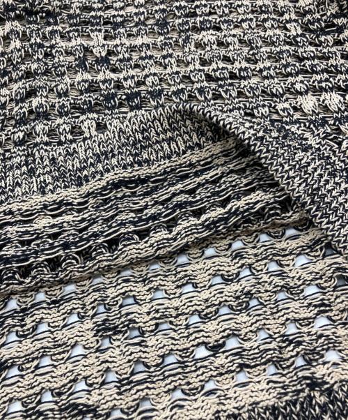 NKNIT（ンニット）NKNIT (ンニット) コットンメッシュニットポロシャツ　NKNIT23SS-0290 ベージュ サイズ:Freeの古着・服飾アイテム