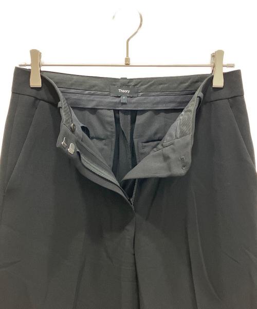 theory（セオリー）theory (セオリー) Admiral Crepe Relax Straight Pant J ブラック サイズ:2の古着・服飾アイテム