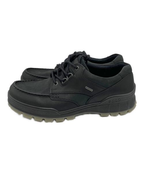 ECCO（エコー）ECCO (エコー) レザーGore-Texモックトゥシューズ ブラック サイズ:27.5 未使用品の古着・服飾アイテム