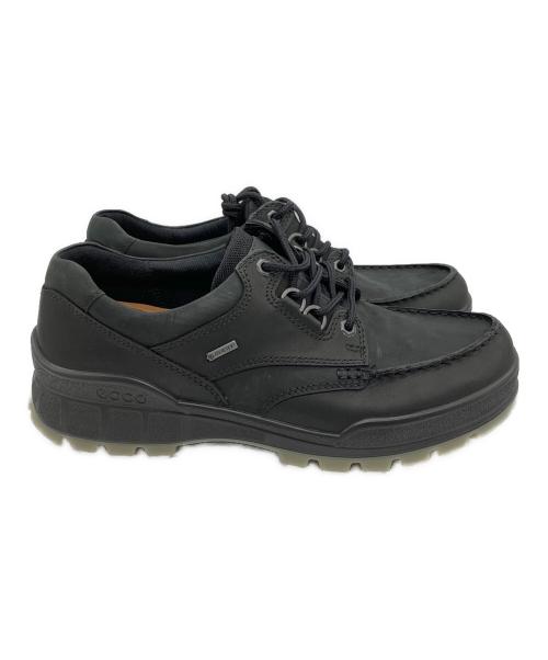 ECCO（エコー）ECCO (エコー) レザーGore-Texモックトゥシューズ ブラック サイズ:27.5 未使用品の古着・服飾アイテム