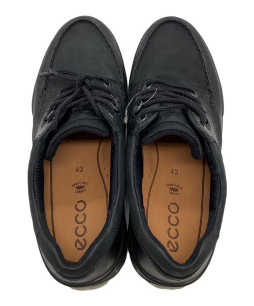 ECCO（エコー）ECCO (エコー) レザーGore-Texモックトゥシューズ ブラック サイズ:27.5 未使用品の古着・服飾アイテム
