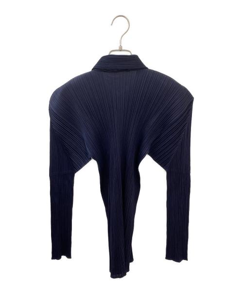PLEATS PLEASE（プリーツプリーズ）PLEATS PLEASE (プリーツプリーズ) プリーツカットソー ネイビー サイズ:3の古着・服飾アイテム