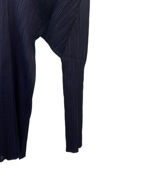 PLEATS PLEASE（プリーツプリーズ）PLEATS PLEASE (プリーツプリーズ) プリーツカットソー ネイビー サイズ:3の古着・服飾アイテム