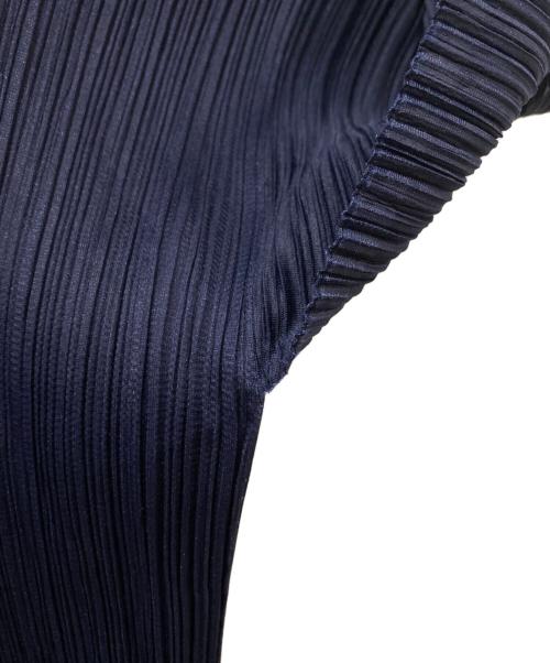 PLEATS PLEASE（プリーツプリーズ）PLEATS PLEASE (プリーツプリーズ) プリーツカットソー ネイビー サイズ:3の古着・服飾アイテム