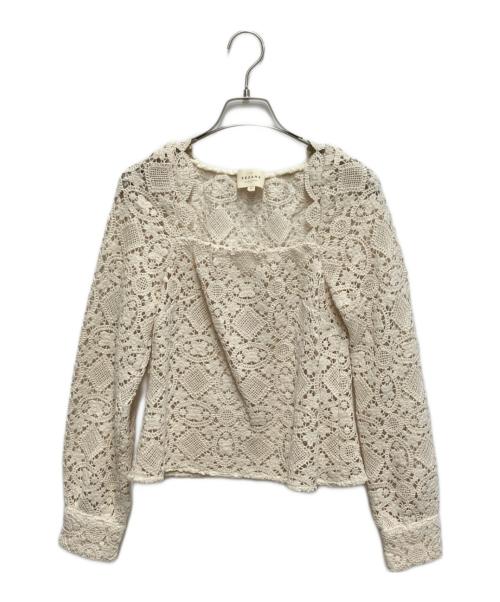 SEZANE（セザンヌ）SEZANE (セザンヌ) ALVERE ブラウス ベージュ サイズ:34の古着・服飾アイテム