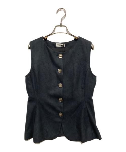 room306（ルームサンマルロクコンテンポラリー）room306 (ルームサンマルロクコンテンポラリー) Design Button Vest グレー サイズ:FREE 未使用品の古着・服飾アイテム