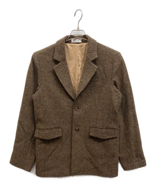 CALNAMUR（カルナムール）CALNAMUR (カルナムール) オーバーサイズシングルジャケット ブラウン サイズ:Freeの古着・服飾アイテム