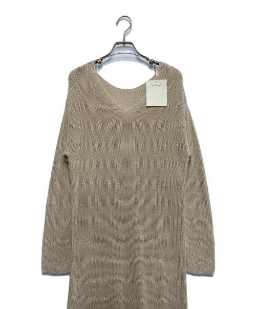 Sea Room lynn（シールームリン）Sea Room lynn (シールームリン) Relax Drytouch Knit ワンピース/ニットワンピース ベージュ サイズ:S 未使用品の古着・服飾アイテム