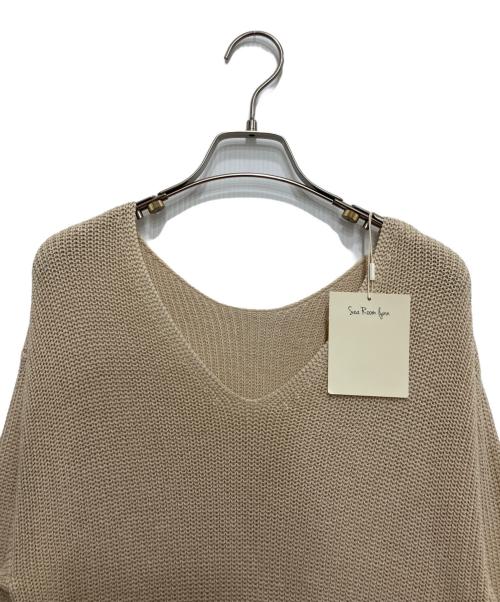 Sea Room lynn（シールームリン）Sea Room lynn (シールームリン) Relax Drytouch Knit ワンピース/ニットワンピース ベージュ サイズ:S 未使用品の古着・服飾アイテム
