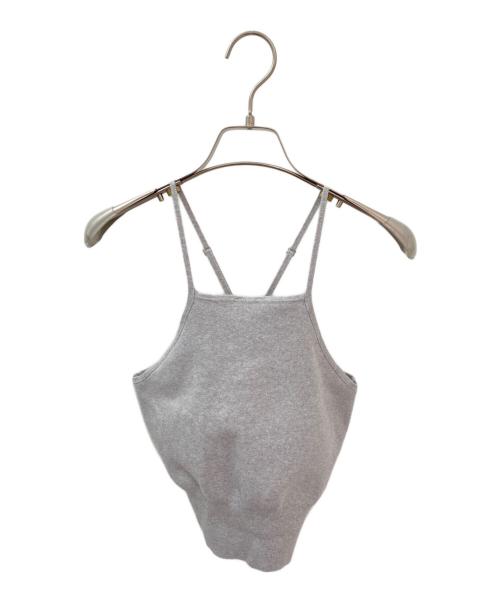 CLANE（クラネ）CLANE (クラネ) CAMISOLE SET CACHECOEUR KNIT TOPS グレー サイズ:Freeの古着・服飾アイテム