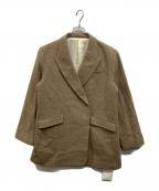 ETRE TOKYOエトレトウキョウ）の古着「ピークドラペルウールジャケット」｜ベージュ