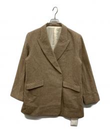 ETRE TOKYO（エトレトウキョウ）の古着「ピークドラペルウールジャケット」｜ベージュ