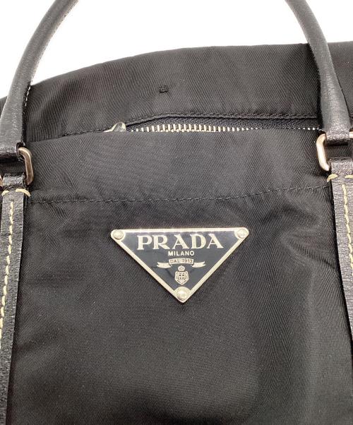 PRADA（プラダ）PRADA (プラダ) TESSUTOハンドバッグ ブラックの古着・服飾アイテム