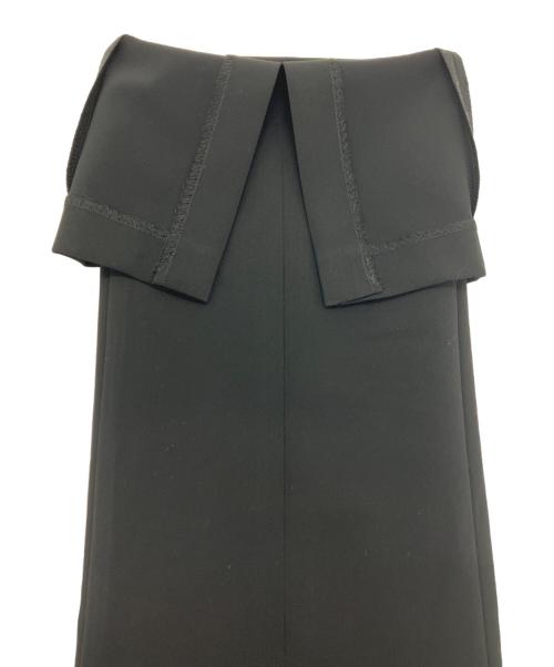 Whim Gazette（ウィムガゼット）Whim Gazette (ウィムガゼット) フロントスリットパンツ ブラック サイズ:36の古着・服飾アイテム