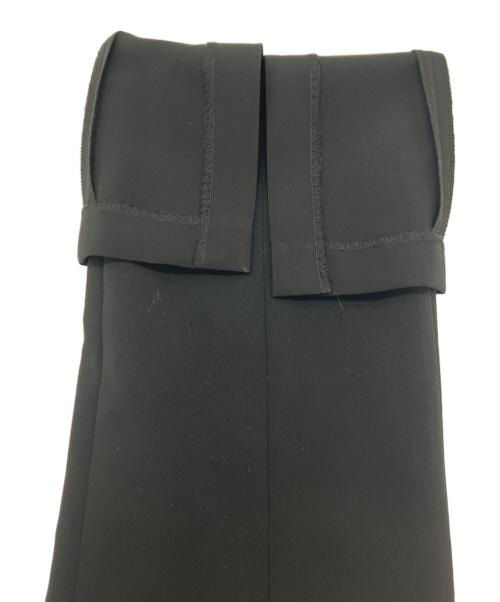 Whim Gazette（ウィムガゼット）Whim Gazette (ウィムガゼット) フロントスリットパンツ ブラック サイズ:36の古着・服飾アイテム