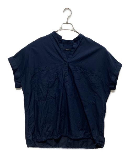 JOURNAL STANDARD（ジャーナルスタンダード）JOURNAL STANDARD (ジャーナルスタンダード) ハードマンズリネンコットンフレンチスリーブスキッパーシャツ ネイビー サイズ:Freeの古着・服飾アイテム