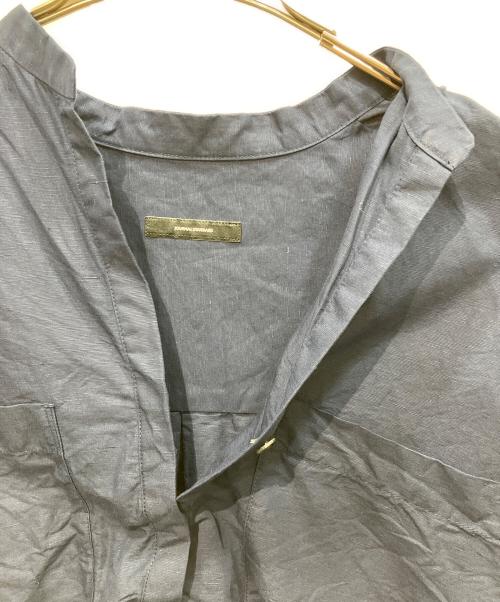 JOURNAL STANDARD（ジャーナルスタンダード）JOURNAL STANDARD (ジャーナルスタンダード) ハードマンズリネンコットンフレンチスリーブスキッパーシャツ ネイビー サイズ:Freeの古着・服飾アイテム