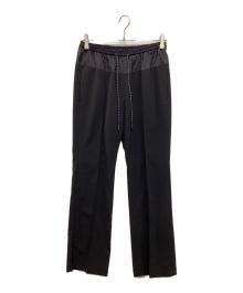 ASTRAET（アストラット）の古着「コンビ ウエストドローコードフレアパンツ」｜ブラック