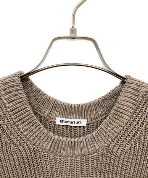 EVERYDAY I LIKE.（エヴリデイ アイ ライク）EVERYDAY I LIKE. (エヴリデイ アイ ライク) Polite ニット ベスト ブラウン サイズ:Freeの古着・服飾アイテム