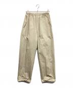 H BEAUTY&YOUTHエイチ ビューティー&ユース）の古着「H　BEAUTY&YOUTH UNITED ARROWS　タイプライタースノーパンツ」｜アイボリー