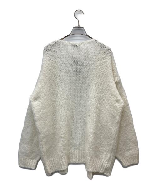 TRICOTS JEAN MARC（トリコットジーンマルク）TRICOTS JEAN MARC (トリコットジーンマルク) モヘア混カーディガン ホワイト サイズ:FREE 未使用品の古着・服飾アイテム