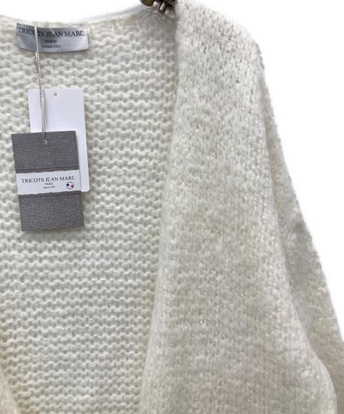 TRICOTS JEAN MARC（トリコットジーンマルク）TRICOTS JEAN MARC (トリコットジーンマルク) モヘア混カーディガン ホワイト サイズ:FREE 未使用品の古着・服飾アイテム