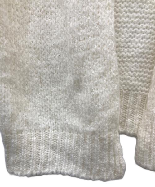 TRICOTS JEAN MARC（トリコットジーンマルク）TRICOTS JEAN MARC (トリコットジーンマルク) モヘア混カーディガン ホワイト サイズ:FREE 未使用品の古着・服飾アイテム