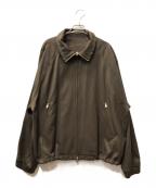 LE 17 SEPTEMBREルディセットセプトンブル）の古着「DRAWCORD COLLAR JUMPERブルゾン」｜オリーブ