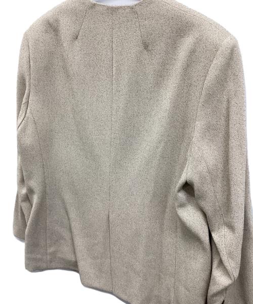 IENA（イエナ）IENA (イエナ) ノーカラーツイードジャケット ベージュ サイズ:38 未使用品の古着・服飾アイテム