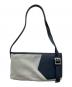 LOEWE (ロエベ) スエード切替セミショルダーバッグ ネイビー×グレー：13000円