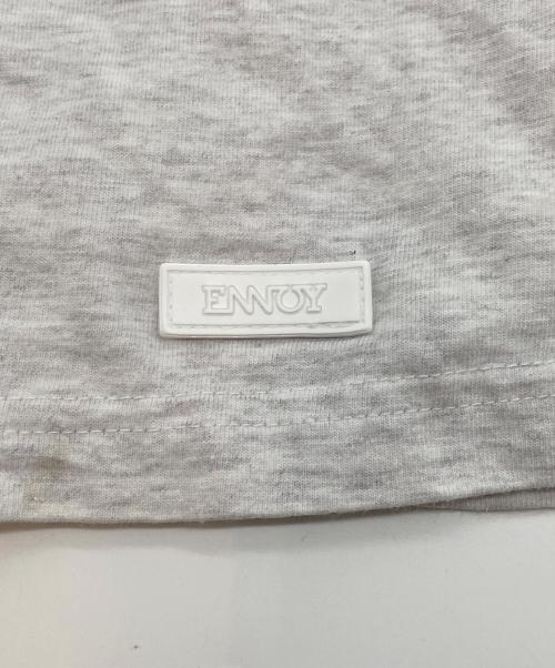 The Ennoy Professional（ザ エンノイ プロフェッショナル）THE ENNOY PROFESSIONAL (ザ エンノイ プロフェッショナル) 袖ラバーロゴTシャツ グレー サイズ:Mの古着・服飾アイテム